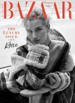 Rosie Huntington-Whitely- Harper’s Bazaar Australia, June/July 2018