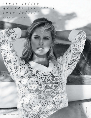 Karolina Kurkova - photoshoot for ELLE ITALIA