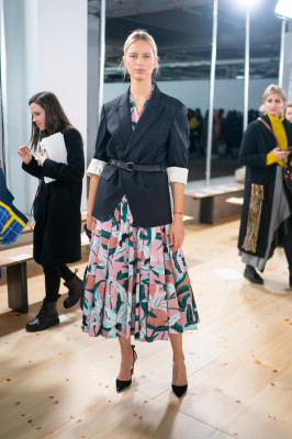 Karolina Kurkova - Tory Burch Fall 2019 Fashion Show in New York