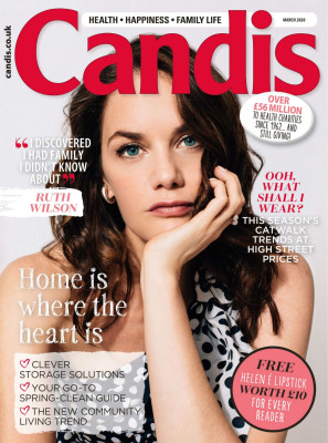 RUTH WILSON in Candis Magazine, March 2020