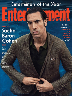 Sacha Baron Cohen by Nolwen Cifuentes for EW&#039;s 2020 Entertainers of the Year