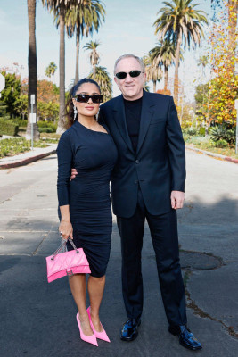 Salma Hayek at Balenciaga Ready To Wear Fall Fashion show in LA 12/03/23