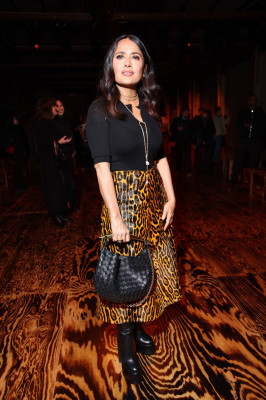 Salma Hayek – Bottega Veneta Fashion Show in Milan