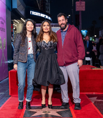 Salma Hayek-Honored With Star On The Hollywood Walk Of Fame