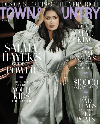 Salma Hayek – Town &amp; Country Magazine USA April 2019