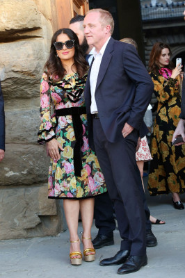 Salma Hayek – 2018 Gucci Cruise in Florence, Italy