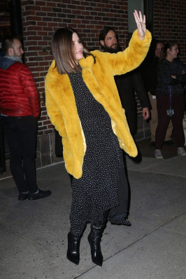 Sandra Bullock-Arrives to “The Late Show with Stephen Colbert” in NY
