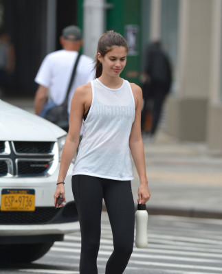 Sara Sampaio Heading to a Gym in New York