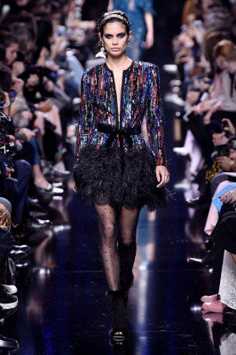 Sara Sampaio – Elie Saab Runway Show at 2017 PFW in Paris