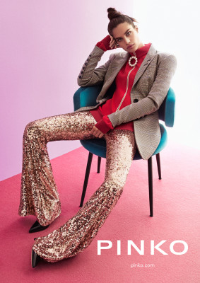Sara Sampaio - photoshoot for Pinko Fall/Winter 2017/2018 Campaign