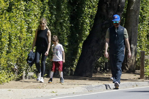 Sarah Michelle Gellar, her husband and kids are seen in Los Angeles 11 Apr 2020