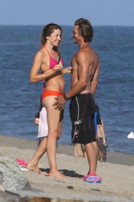 SARAH ROEMER in Bikini and Chad Michael at a Beach in Malibu 07/09/2020