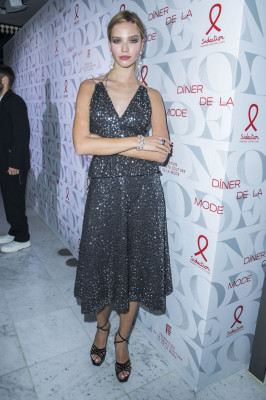 Sasha Luss – “Diner De La Mode” at Paris Fashion Week