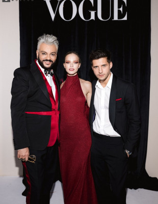 Sasha Luss at the Vogue's party (December 2021)