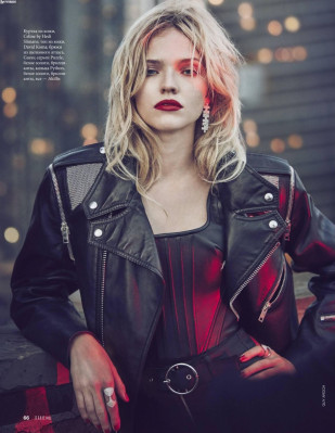 SASHA LUSS in Elle Magazine, Russia August 2019