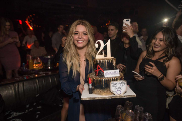 Sasha Pieterse – Celebrates Her 21st Birthday at Marquee Nightclub in Las Vegas