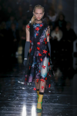 Sasha Pivovarova - Prada Autumn/Winter 2018 Fashion Show in Milan