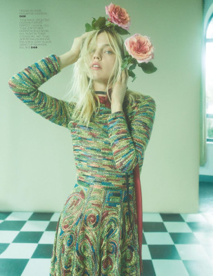 Sasha Pivovarova - by Emma Summerton Vogue Russia November 2018