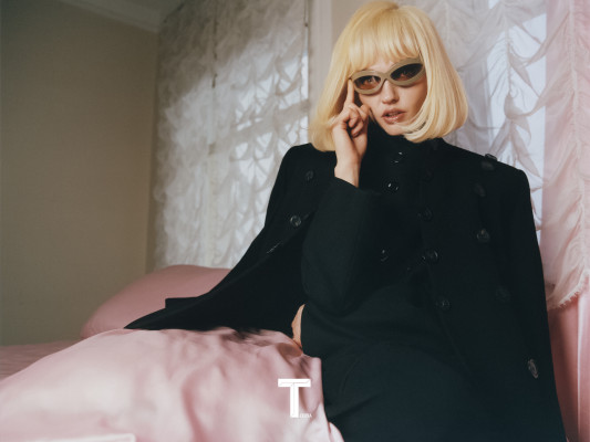 Sasha Pivovarova ~ T Magazine China March 2024 by Dan Beleiu