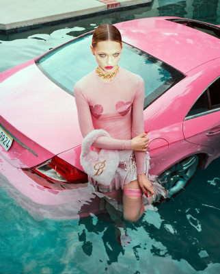 Sasha Pivovarova - Blumarine Fall/Winter 2022 Campaign