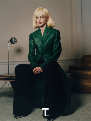 Sasha Pivovarova ~ T Magazine China March 2024 by Dan Beleiu
