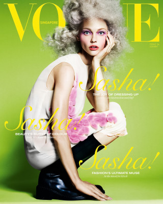 Sasha Pivovarova ~ Vogue Singapore September 2024 by Domen + Van De Velde