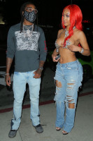 SAWEETIE at Boa Steakhouse in West Hollywood 07/19/2020