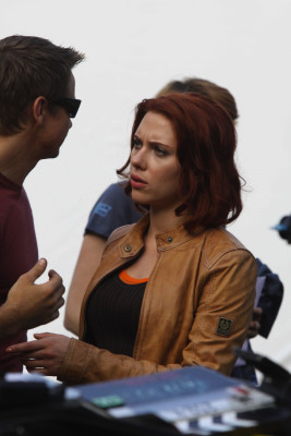 Scarlett Johansson - The Avengers (2012) On Set in New York 09/02/2011