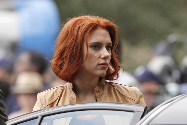 Scarlett Johansson - The Avengers (2012) On Set in New York 09/02/2011