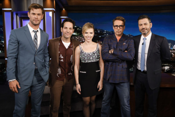 Scarlett Johansson, Robert Downey Jr., Paul Rudd and Chris Hemsworth – Jimmy Kim