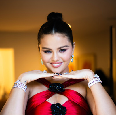 Selena Gomez by Valentina Vee for 81st Golden Globe Awards in LA 01/07/2024