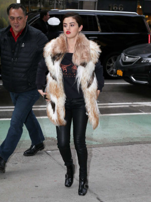 Selena Gomez Heading to a recording studio in New York 01/16/2018