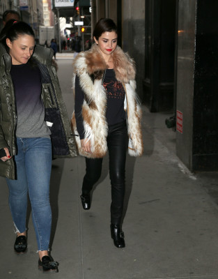 Selena Gomez Heading to a recording studio in New York 01/16/2018