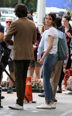 Selena Gomez - On the set of new movie in New York September 2017