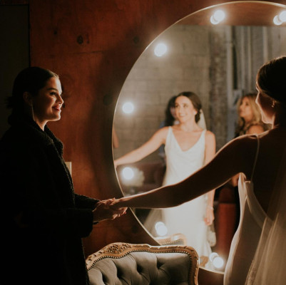 Selena Gomez - Courtney Barry Wedding in Los Angeles 02/21/2019