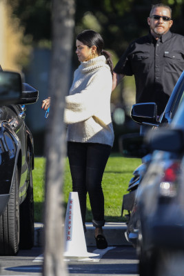 Selena Gomez - Church Service In Irvine, CA 12/30/2018