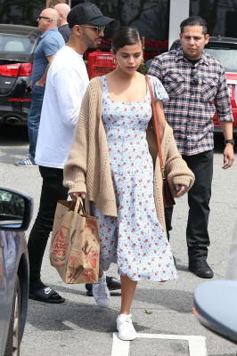 Selena Gomez in Long Dress – Heads to church in Los Angeles