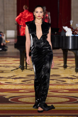 Shanina Shaik for LaQuan Smith F/W 2024