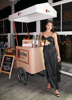 Shanina Shaik – Jonathan Simkhai and Elyse Walker Capsule Launch in Miami