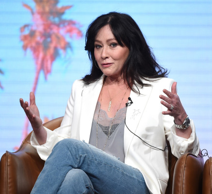 Shannen Doherty at panel for BH90210 during the Summer TCA Press Tour 08/07/2019