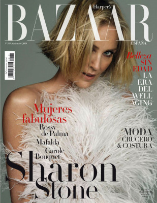 Sharon Stone – Harpers Bazaar Spain November 2019