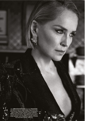 SHARON STONE in Harper’s Bazaar Magazine, India March 2020