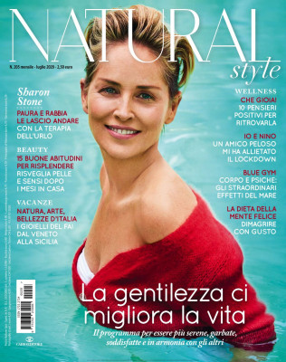 SHARON STONE in Natural Style Magazine, July 2020