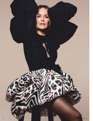 SHARON STONE in Vogue Magazine, Germany May 2020