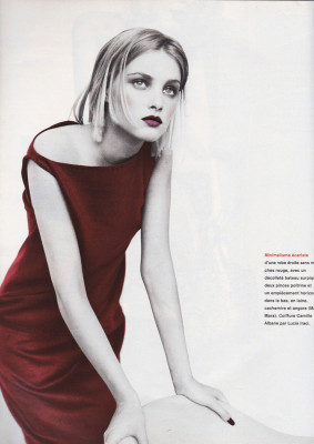 Sharon Van Der Knaap ~ Marie Claire France December 1998 by Friedmann Hauss