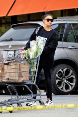 Shay Mitchell – Groceries Shopping in Los Angeles 03/16/2020
