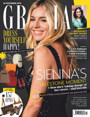 SIENNA MILLER in Grazia Magazine, UK November 2019