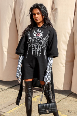 Simone Ashley – Burberry Fashion Show in London September 2022