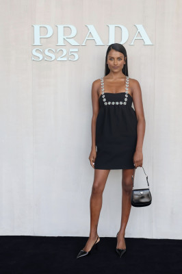 Simone Ashley – Prada Spring/Summer 2025 Womenswear Show MFW