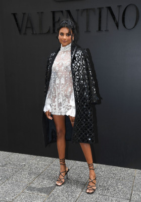 Simone Ashley – Valentino Fashion Show in Paris 2022